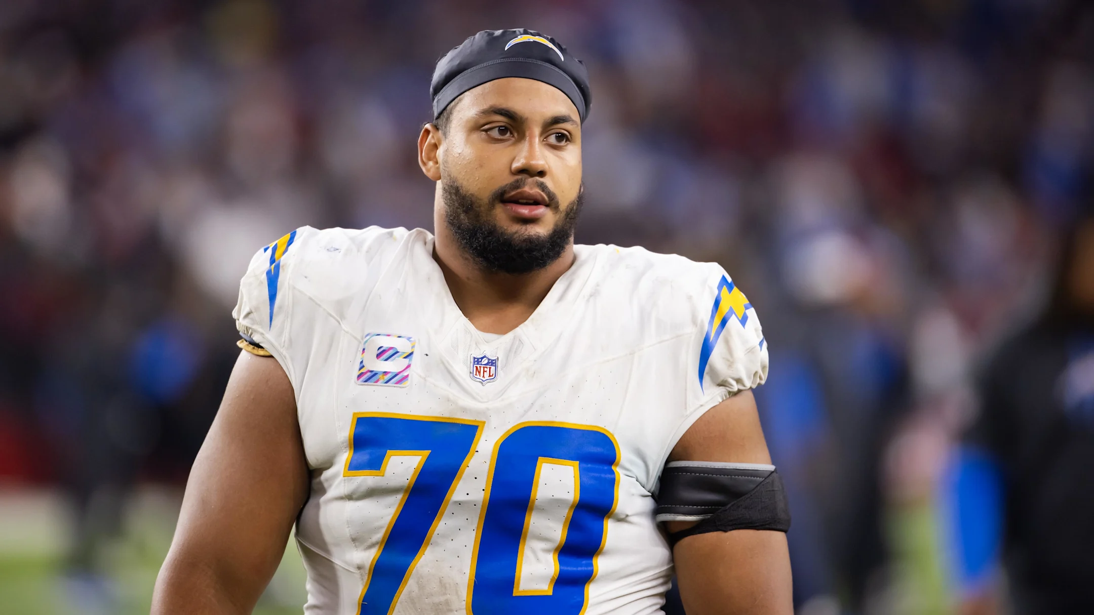 Chargers’ Star LT Rashawn Slater Out for Season with Knee Injury;What’s Next for Bolts’ O-Line?