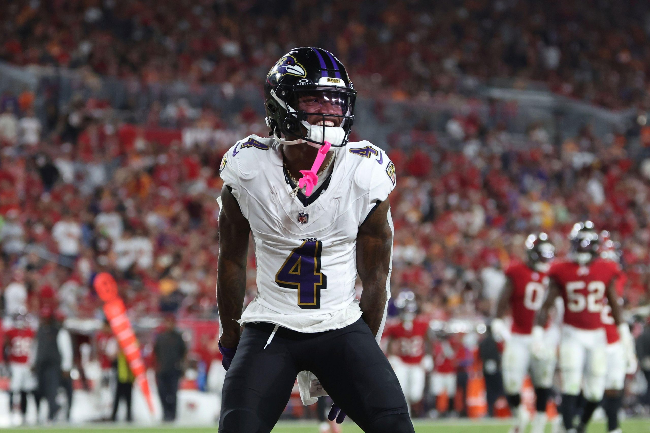 Ravens WR Zay Flowers Day-to-Day